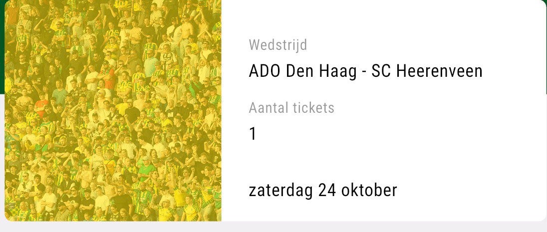 JEUGDTICKET Ado - Utrecht Vak f, Ophalen of Verzenden