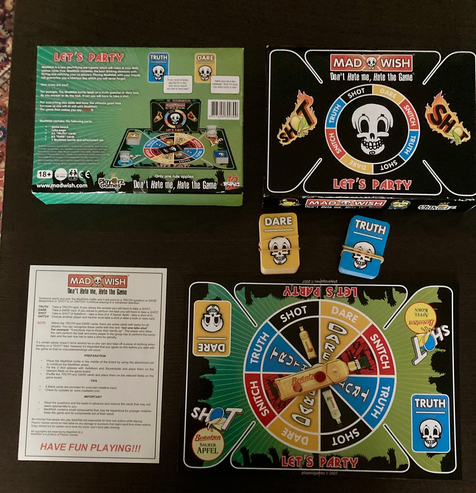 Mad Wish drankspel Playerz Games, Ophalen of Verzenden, Gebruikt