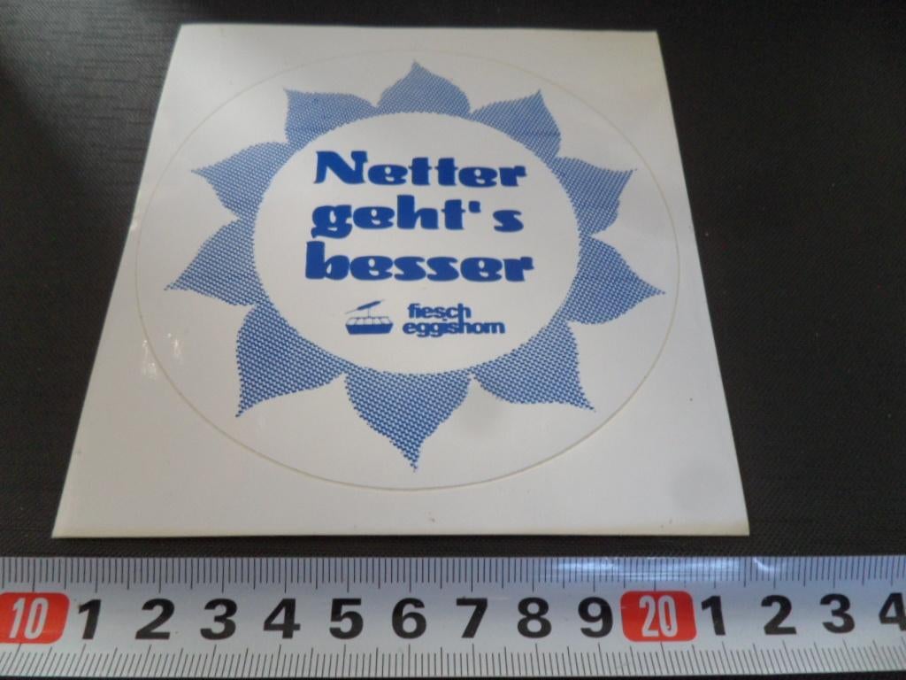 sticker Netter geht'sbesser Fiesch eggishom, Ophalen, Zo goed als nieuw