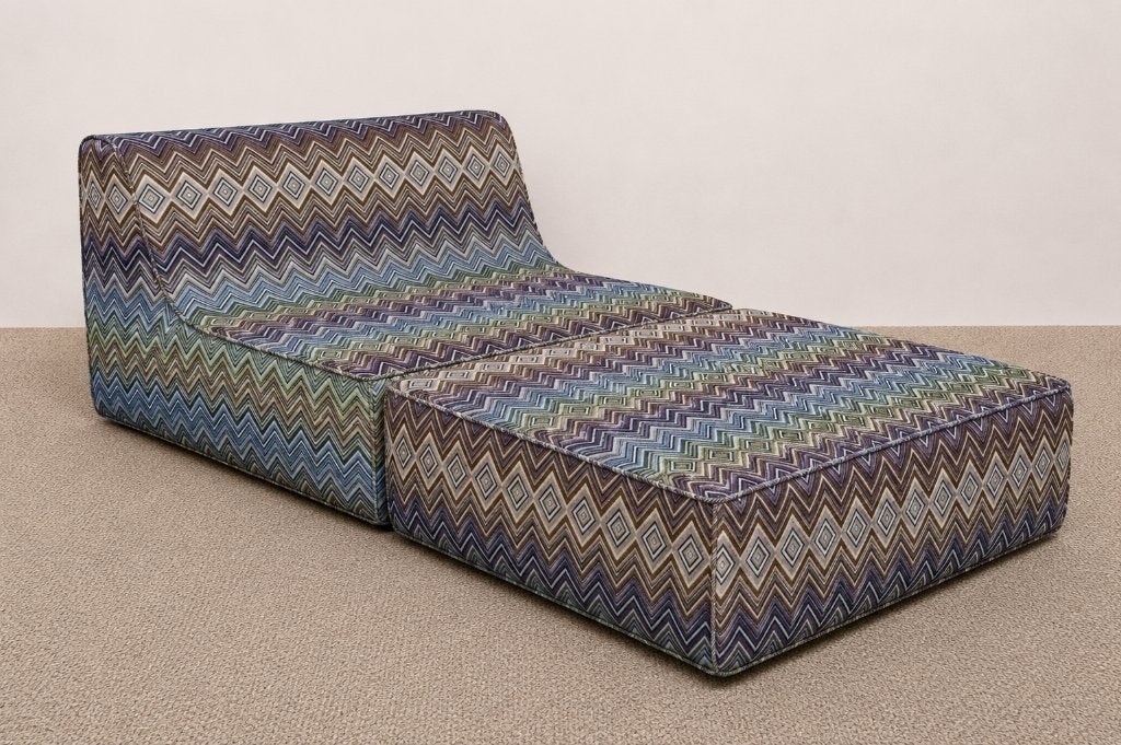 zetel, NEW, vintage, mid century, Missoni stil, Nieuw, 75 tot 100 cm, Ophalen of Verzenden, 75 tot 100 cm