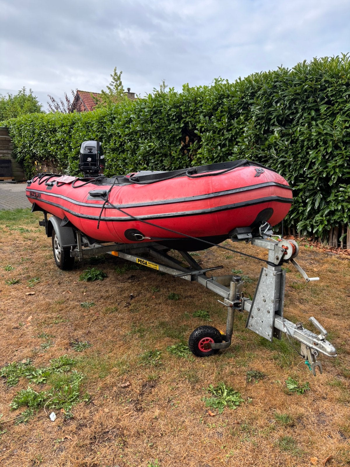Quicksilver met 30PK mercury, Watersport en Boten, Rubberboten, Ophalen, Zo goed als nieuw, Mercury