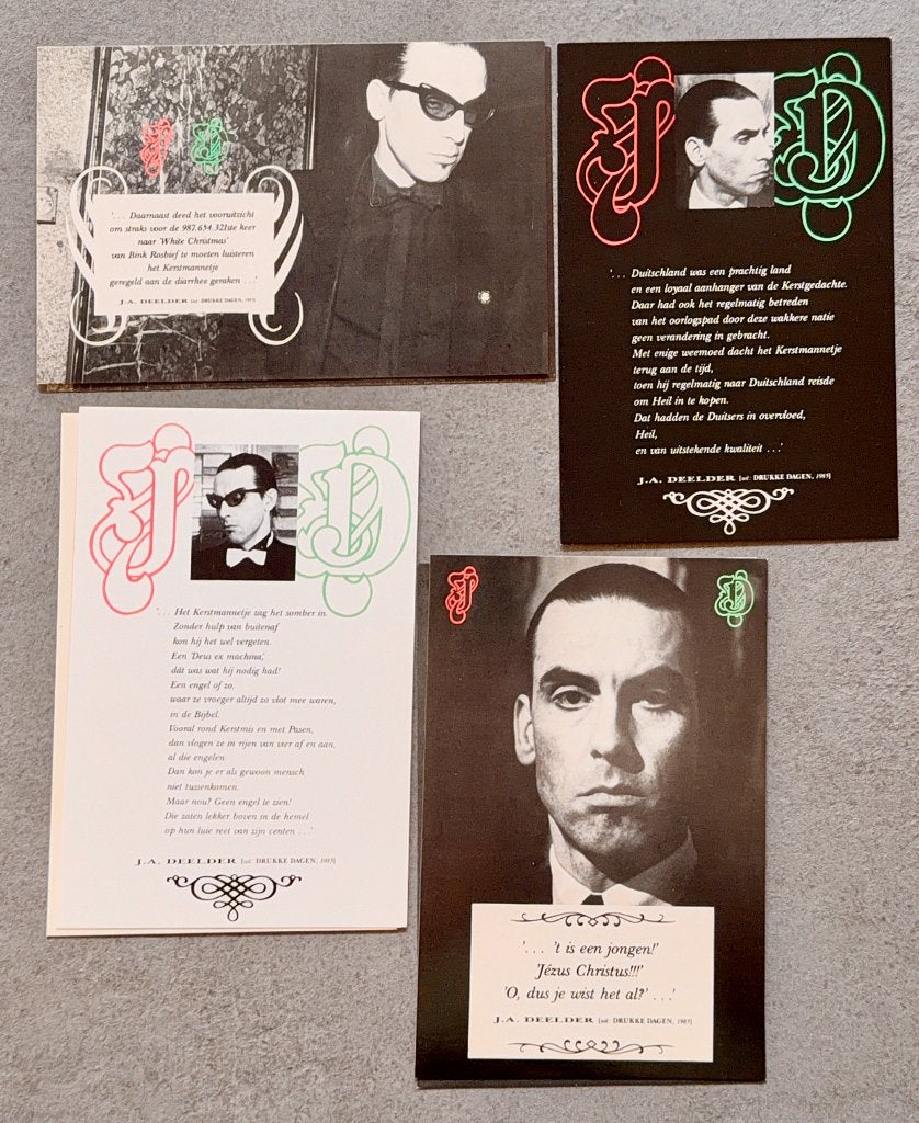 Zeldzame set Jules Deelder fotokaarten - Editions Vormgeving, Ophalen, 1980 tot heden, Ongelopen, Cultuur en Media