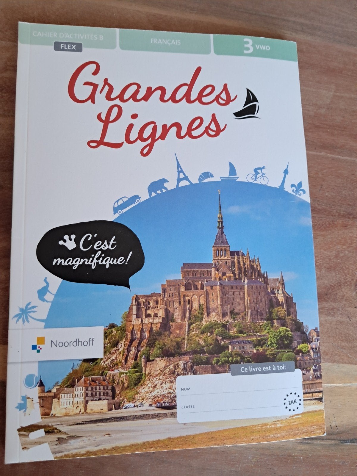 Grandes Lignes Cahier d'activités B 3 VWO Frans, Ophalen of Verzenden, Zo goed als nieuw, VWO, Frans