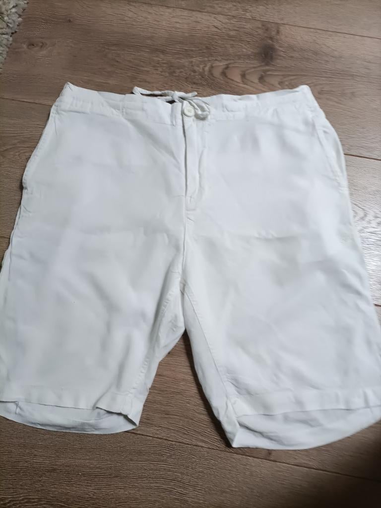 Hallinger korte broek maat L, zo goed als nieuw, Maat 52/54 (L), Hallinger, Wit, Ophalen of Verzenden