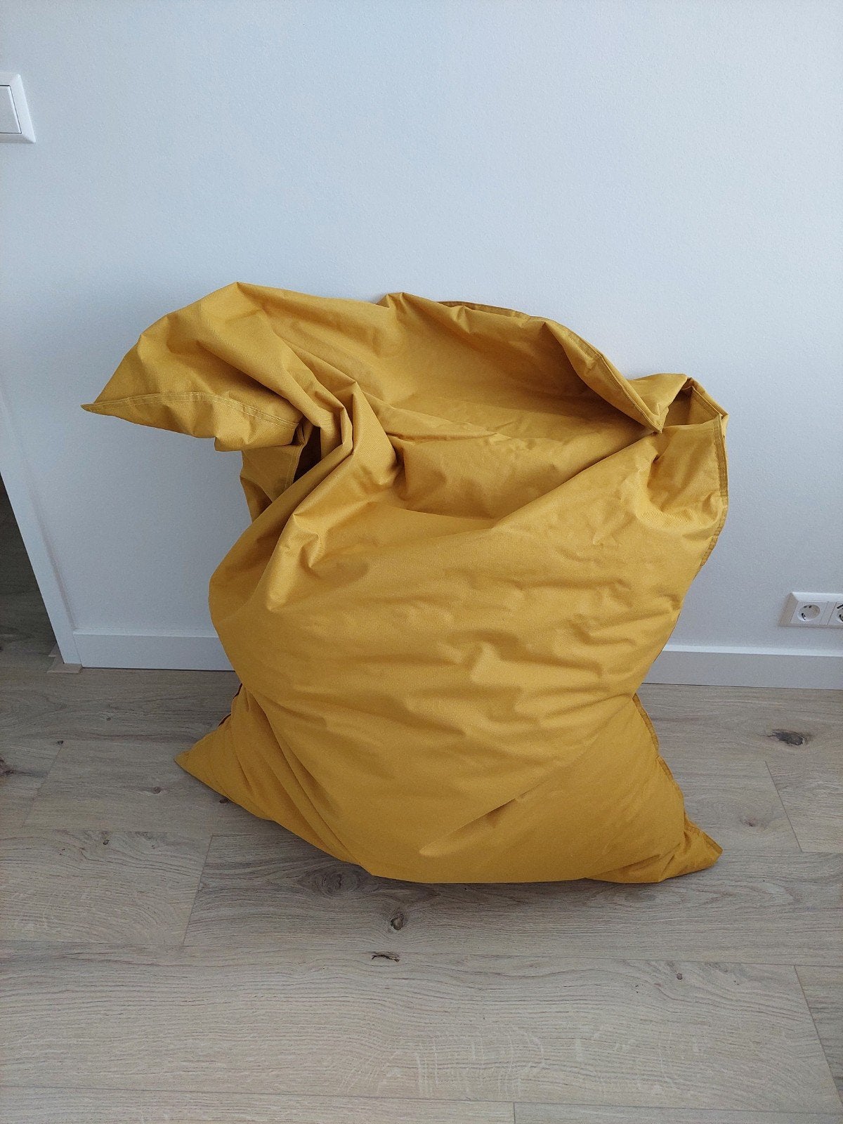 Zitzak, geel, LEBEL, 130x90 cm, Huis en Inrichting, Ophalen, Zo goed als nieuw, Geel, Zitzak