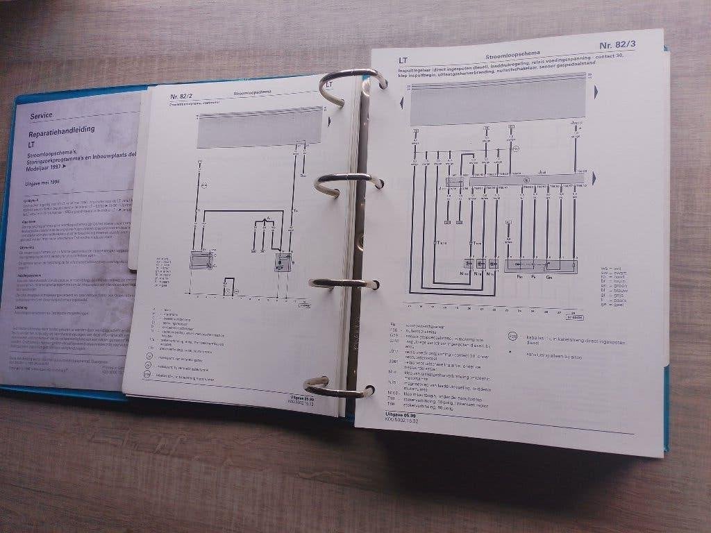 Vw LT type 2 1996-2000 dealer werkplaatsboek Stroomschema's, Ophalen of Verzenden, Gelezen, Volkswagen