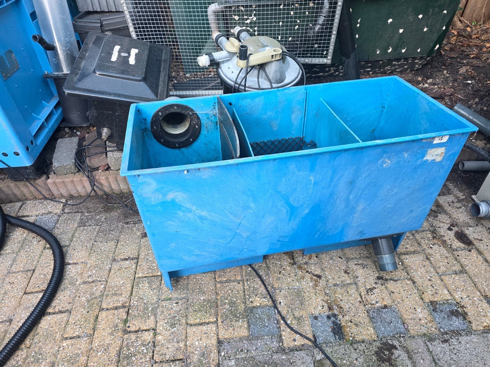 opzetfilter, Ophalen, Gebruikt, Vijverfilter