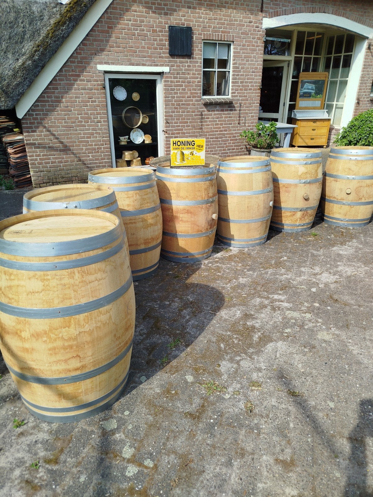 Regenton, 150 liter of meer, Ophalen of Verzenden, Hout