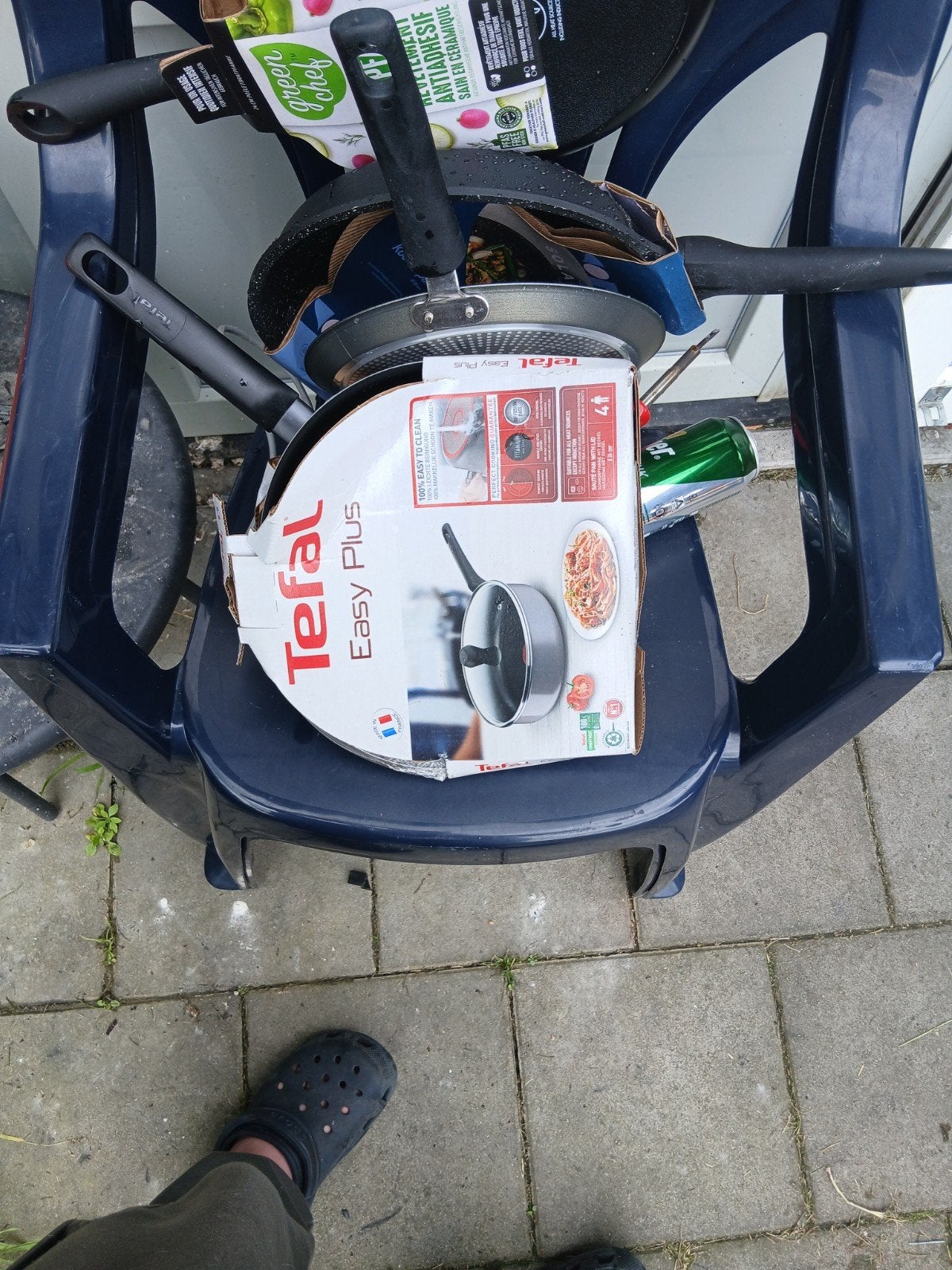 Nieuwe pannen - Tefal Easy Plus & Green Chef, Huis en Inrichting, Keuken | Potten en Pannen, Ophalen of Verzenden, Nieuw, Aluminium