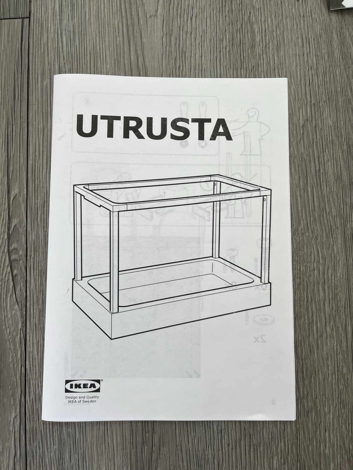 IKEA Utrusta uittrekbare afvallade 27,5 cm breed wit, Huis en Inrichting, Overige typen, IKEA, Kunststof, Nieuw