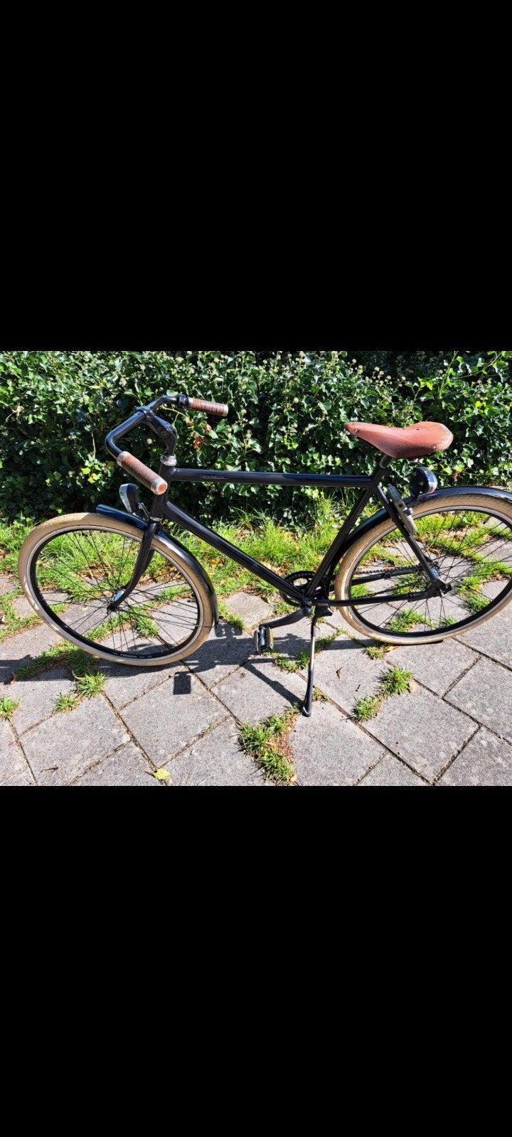 Sparta Styler Retro Herenfiets - Zwart/Bruin, Fietsen en Brommers, Ophalen, Gebruikt, Sparta