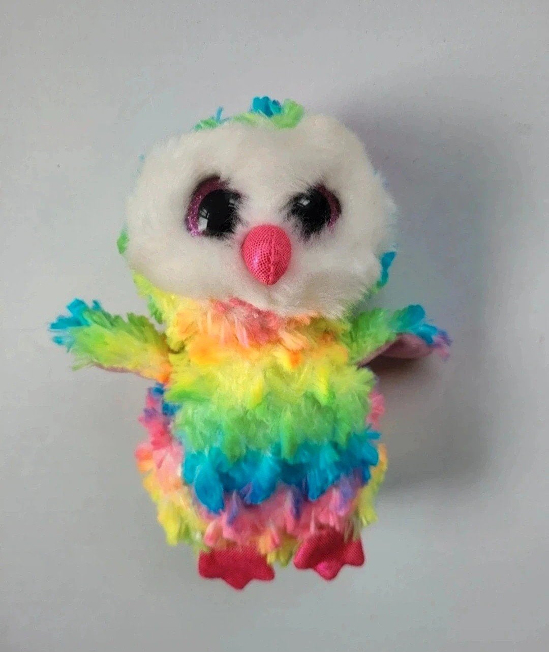 Knuffel TY - Owen - gekleurde uil 20cm, Overige typen, Ophalen of Verzenden, Zo goed als nieuw, Middelgroot (20 tot 80 cm)