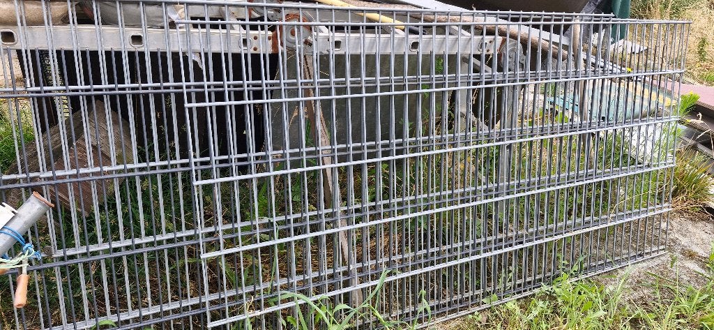 dubbelstaafs hek hekwerk gegalvaniseerd, Tuin en Terras, Ophalen, Gebruikt, IJzer, Dubbelstaafmat hekwerk