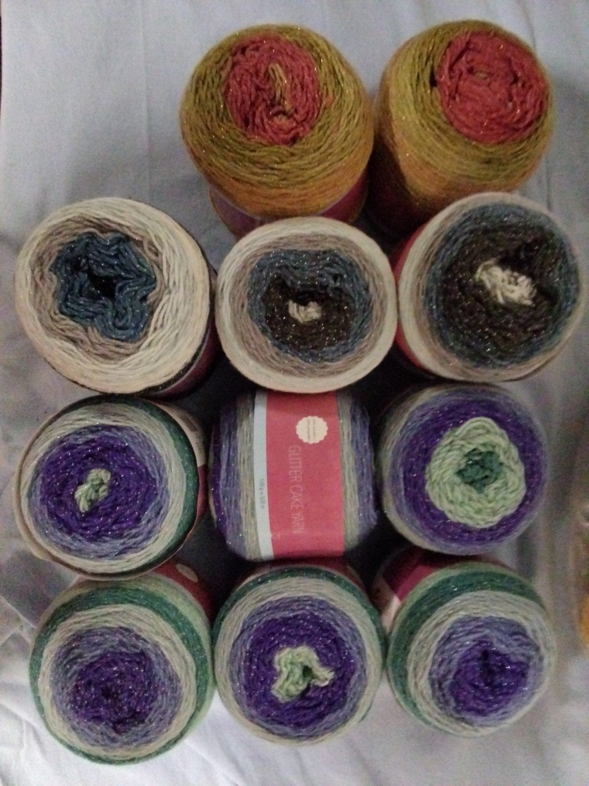 Glitter Cake Garen - Diverse Kleuren 50% Acryl/50% Polyester, Ophalen of Verzenden, Nieuw, Breien of Haken, Wol of Garen