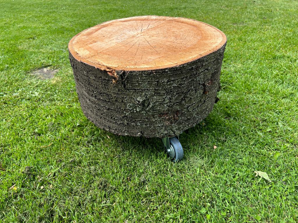 Boomstamtafel kersenhout, Tuin en Terras, Ophalen, Nieuw, Rond, Hout