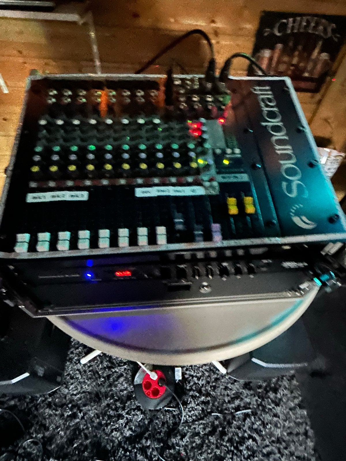 Complete DJ/Zang Set: Soundcraft EFX8 Mixer & dB Technologie, Ophalen, Zo goed als nieuw, 5 tot 10 kanalen, Microfooningang