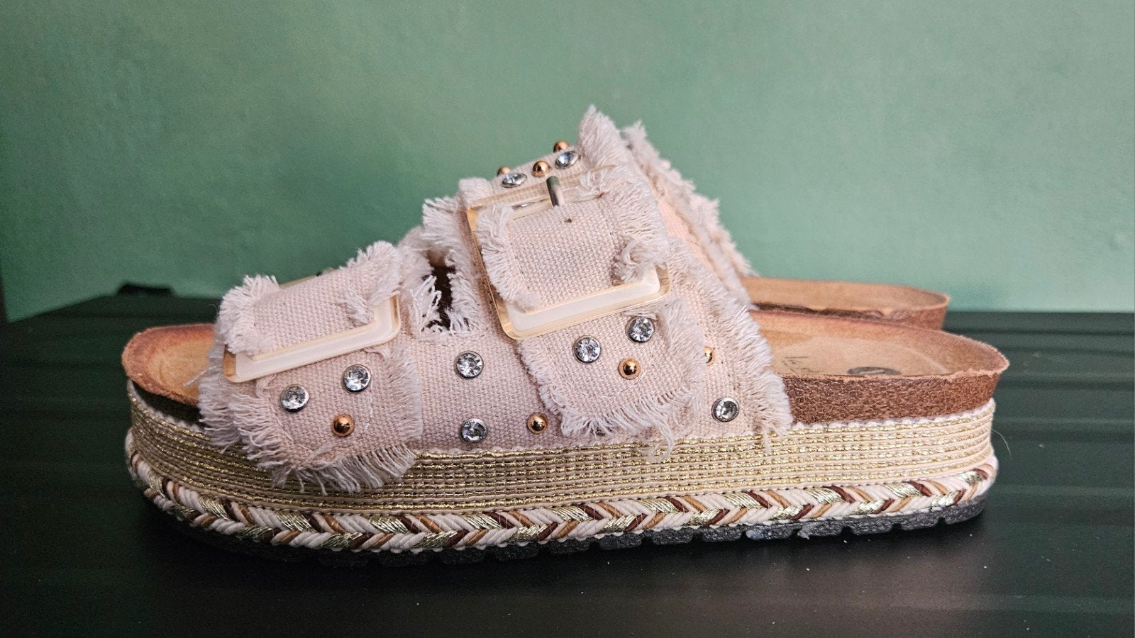 la strada  platformsandalen, Beige, Nieuw, La Strada, Sandalen of Muiltjes