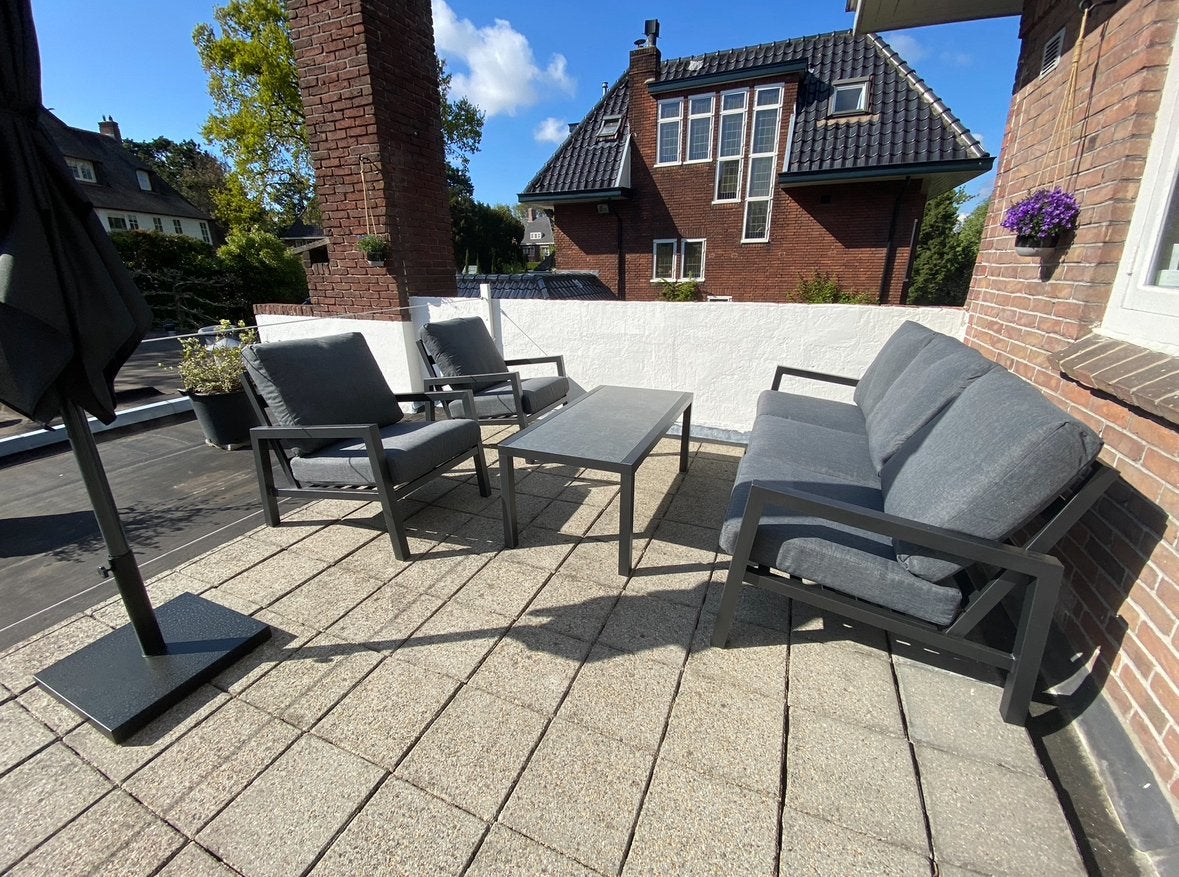 Loungeset Garda, Tuin en Terras, Tuinsets en Loungesets, Zo goed als nieuw, Aluminium, Bank, Ophalen