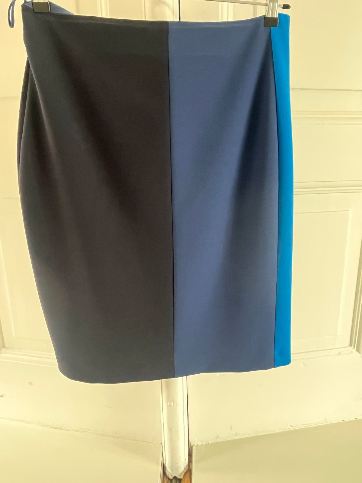 Hugo Boss Kokerrok met Colorblock Design, Blauw, Maat 42/44 (L), Nieuw, Ophalen of Verzenden