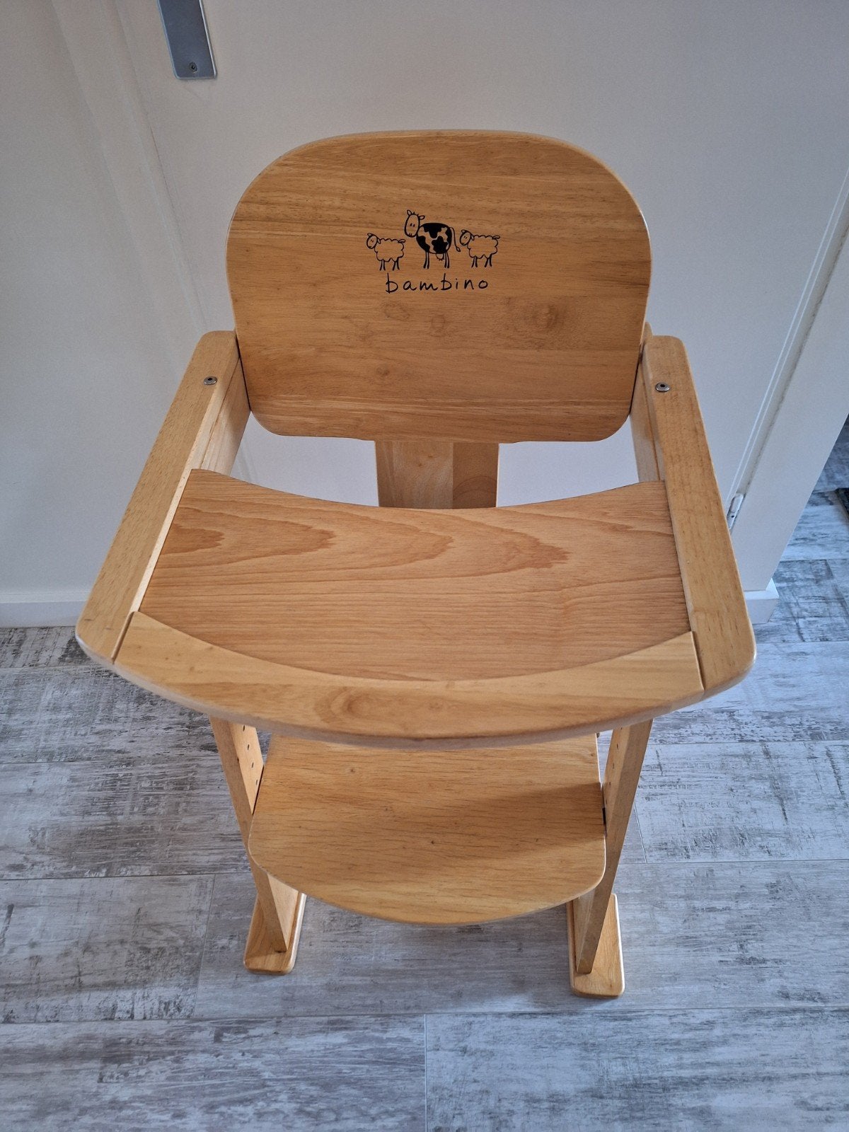 Verstelbare houten kinderstoel Bambino, Kinderen en Baby's, Kinderstoelen, Ophalen of Verzenden
