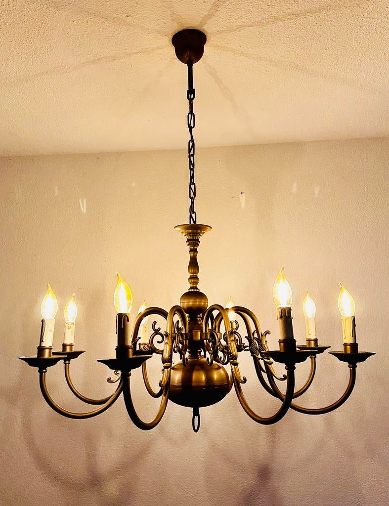 Fraaie balkroonluchter, Huis en Inrichting, Lampen | Kroonluchters, Ophalen, Zo goed als nieuw