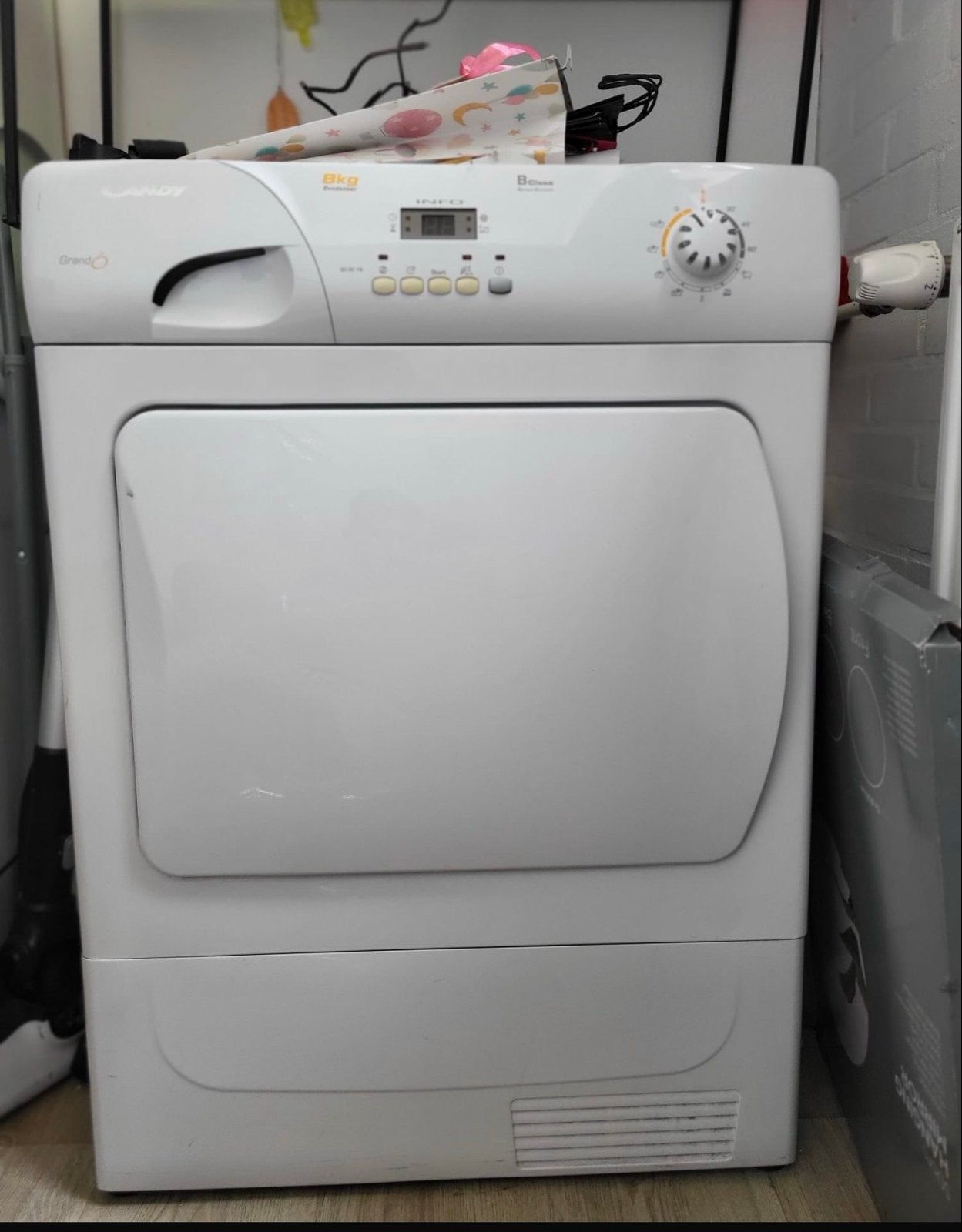 Wasdroger, Witgoed en Apparatuur, Wasdrogers, Ophalen, Gebruikt, Luchtafvoer, 85 tot 90 cm