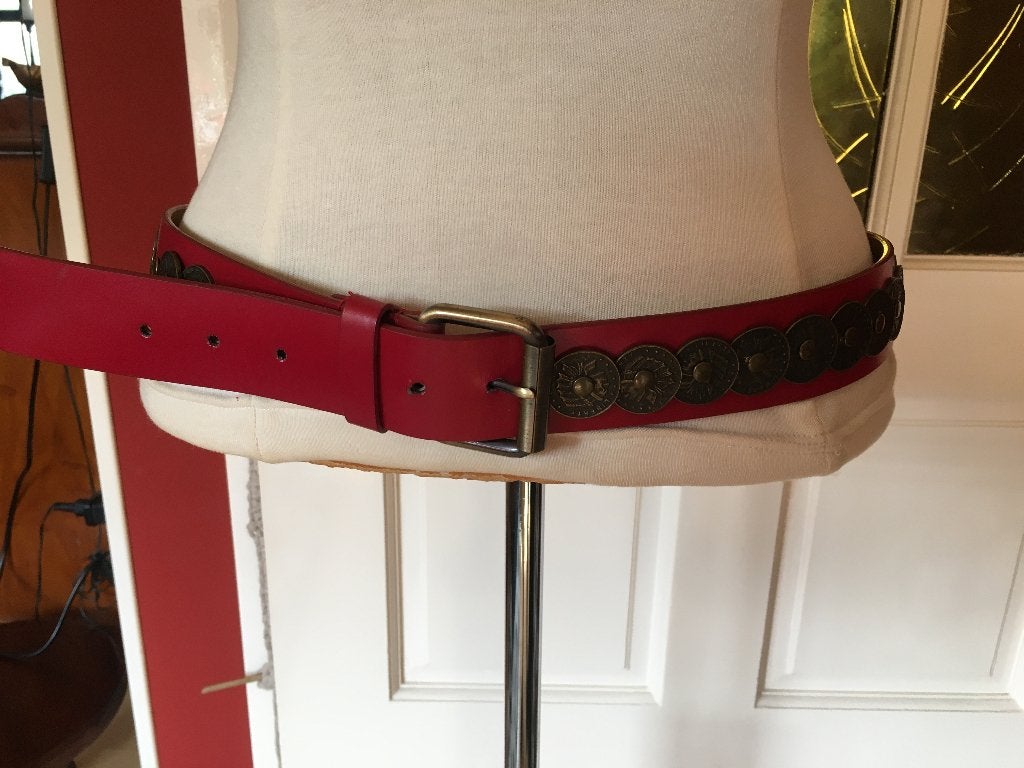 nieuwe rode riem, Kleding | Dames, Ophalen, Echt leder, Nieuw, Tailleriem