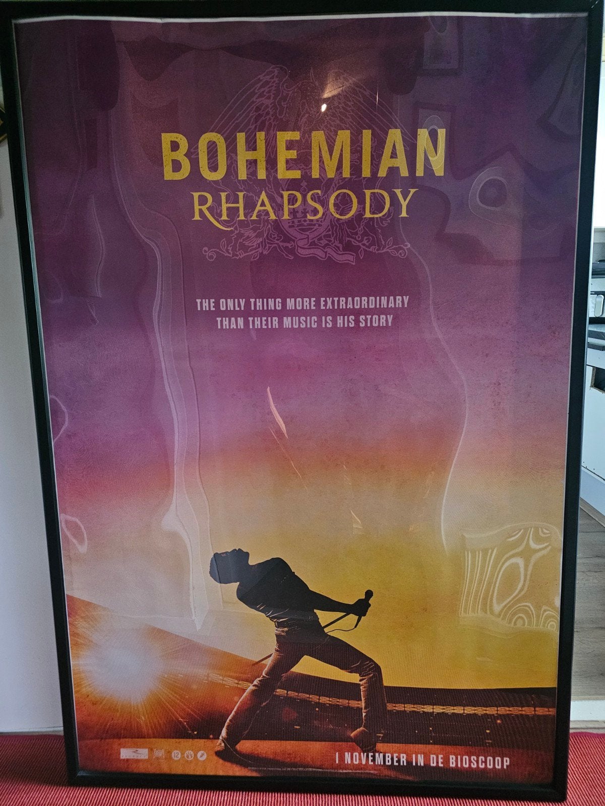 Zeldzame Bohemian Rhapsody Filmposter (2018) met lijst, Ophalen, Rechthoekig Staand, Met lijst, Deurposter of groter