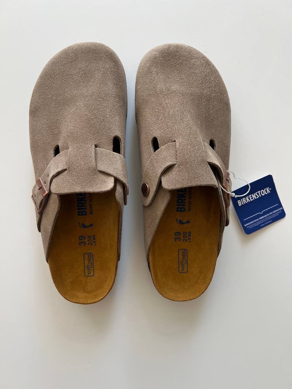Birkenstock Boston Suède Taupe , nieuw !, Kleding | Dames, Schoenen, Overige kleuren, Nieuw, Sandalen of Muiltjes, Ophalen of Verzenden