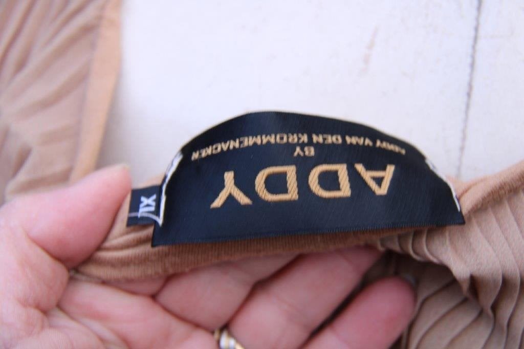Jurk camel Addy van de Krommenacker mt Xl Vaste prijs, Bruin, Maat 46/48 (XL) of groter, Ophalen of Verzenden, Zo goed als nieuw