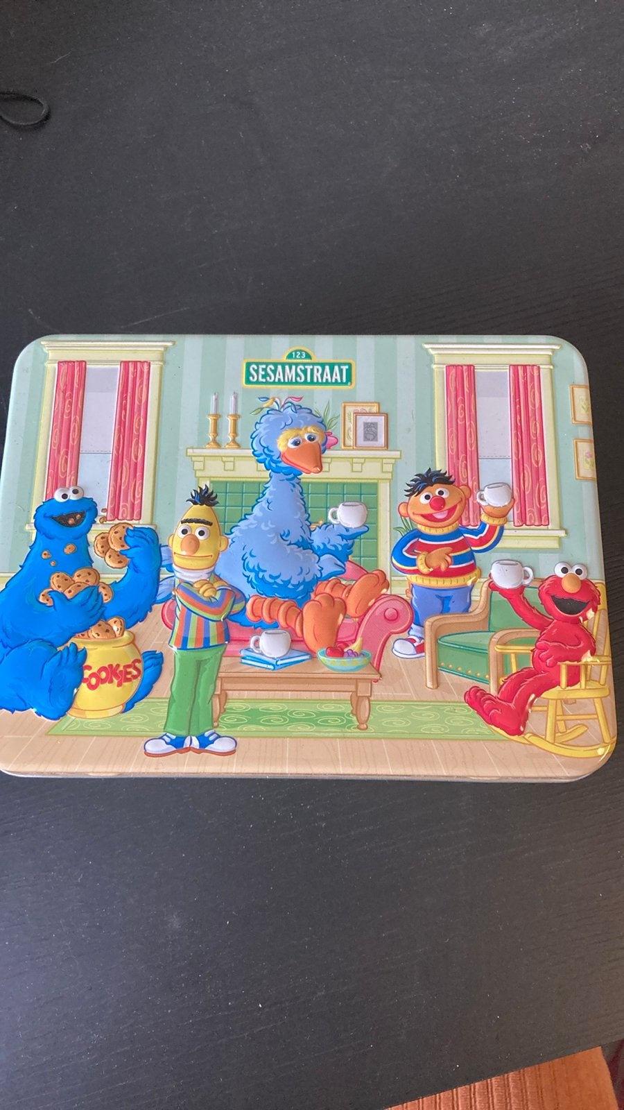 Sesamstraat koekblik Pickwick - Vintage blik, Verzamelen, Ophalen of Verzenden, Gebruikt
