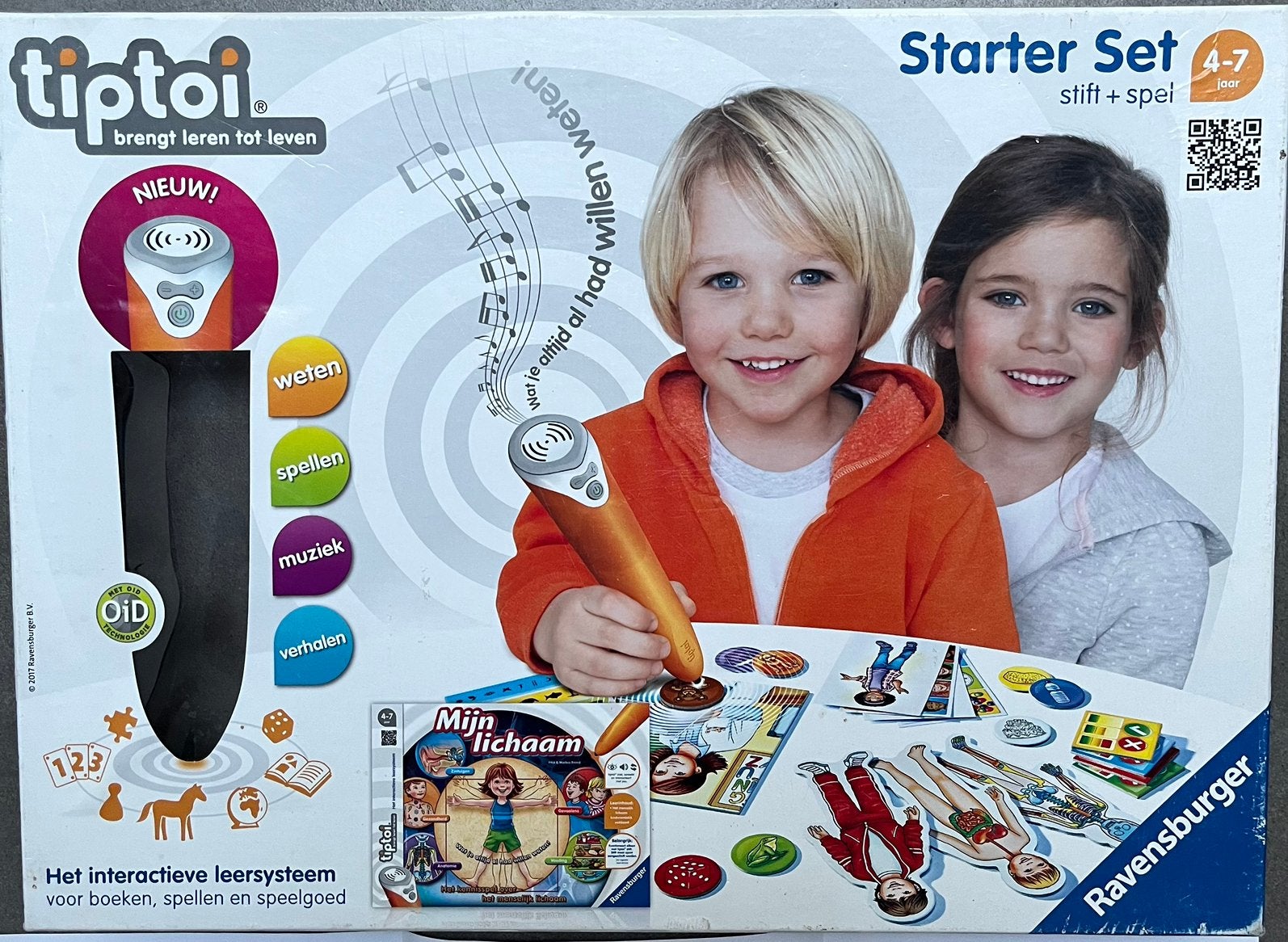 Tiptoi spel ‘Mijn lichaam’ - zonder pen, Ophalen of Verzenden, Zo goed als nieuw
