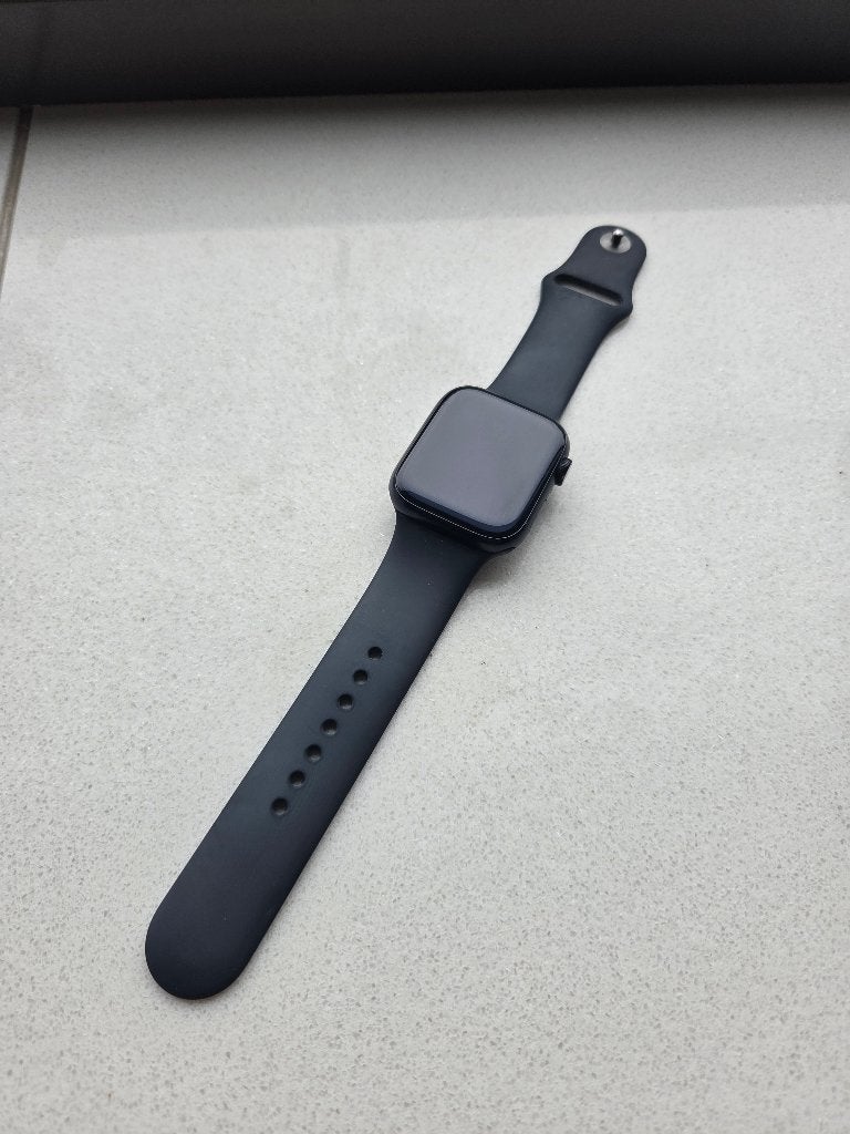 Apple Watch Series 8 45mm Midnight GPS + Cellular, Gebruikt, Zwart, IOS, Ophalen of Verzenden