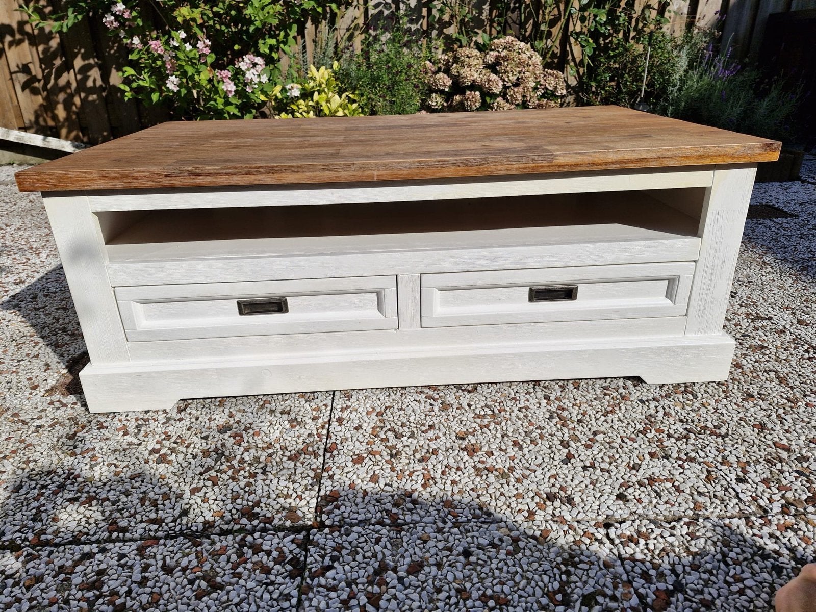 Van Bommel Lakewood Salontafel - Robuust en Stijlvol, Huis en Inrichting, Tafels | Salontafels, Ophalen, Gebruikt, 100 tot 150 cm