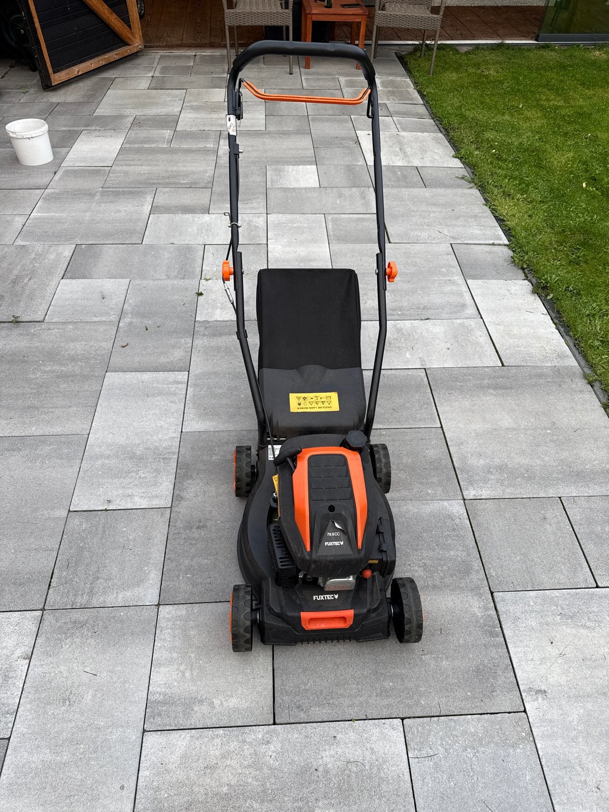 FUXTEC Benzine Grasmaaier - Zo goed als nieuw, Tuin en Terras, Ophalen, Cirkelmaaier, Zo goed als nieuw, 40 t/m 49 cm