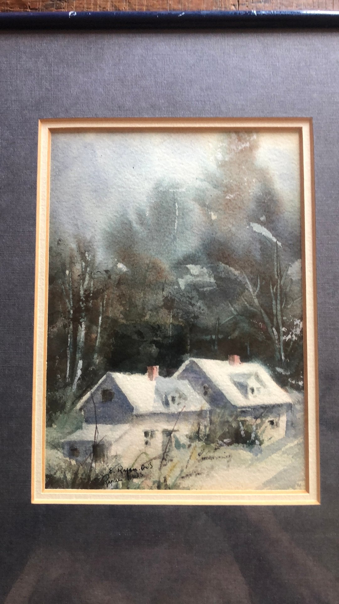 Oude aquarel, Ophalen of Verzenden