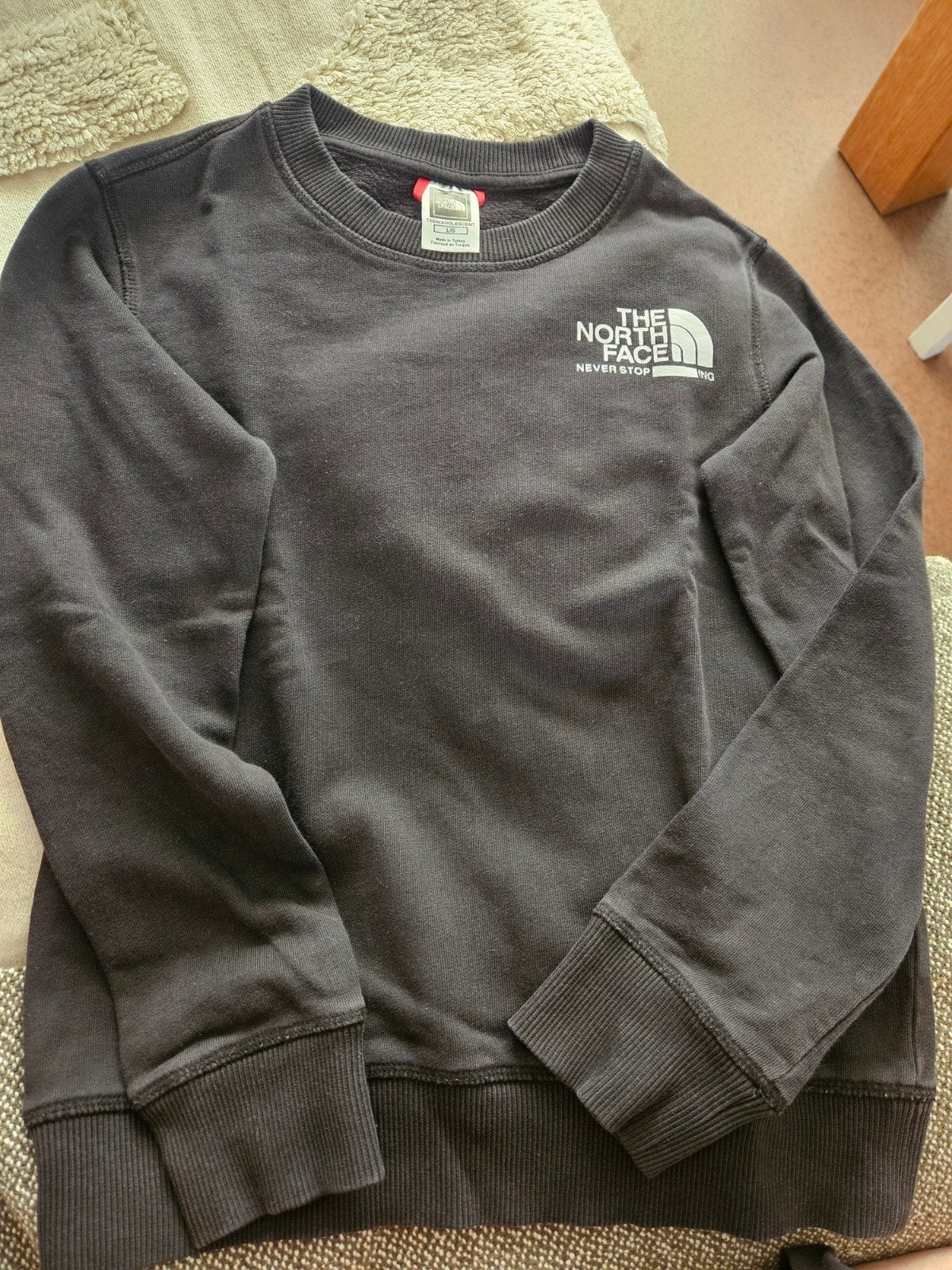 The North Face sweater - grijs - maat L/G (teen/adolescent), Ophalen, Zo goed als nieuw, The North Face, Jongen of Meisje