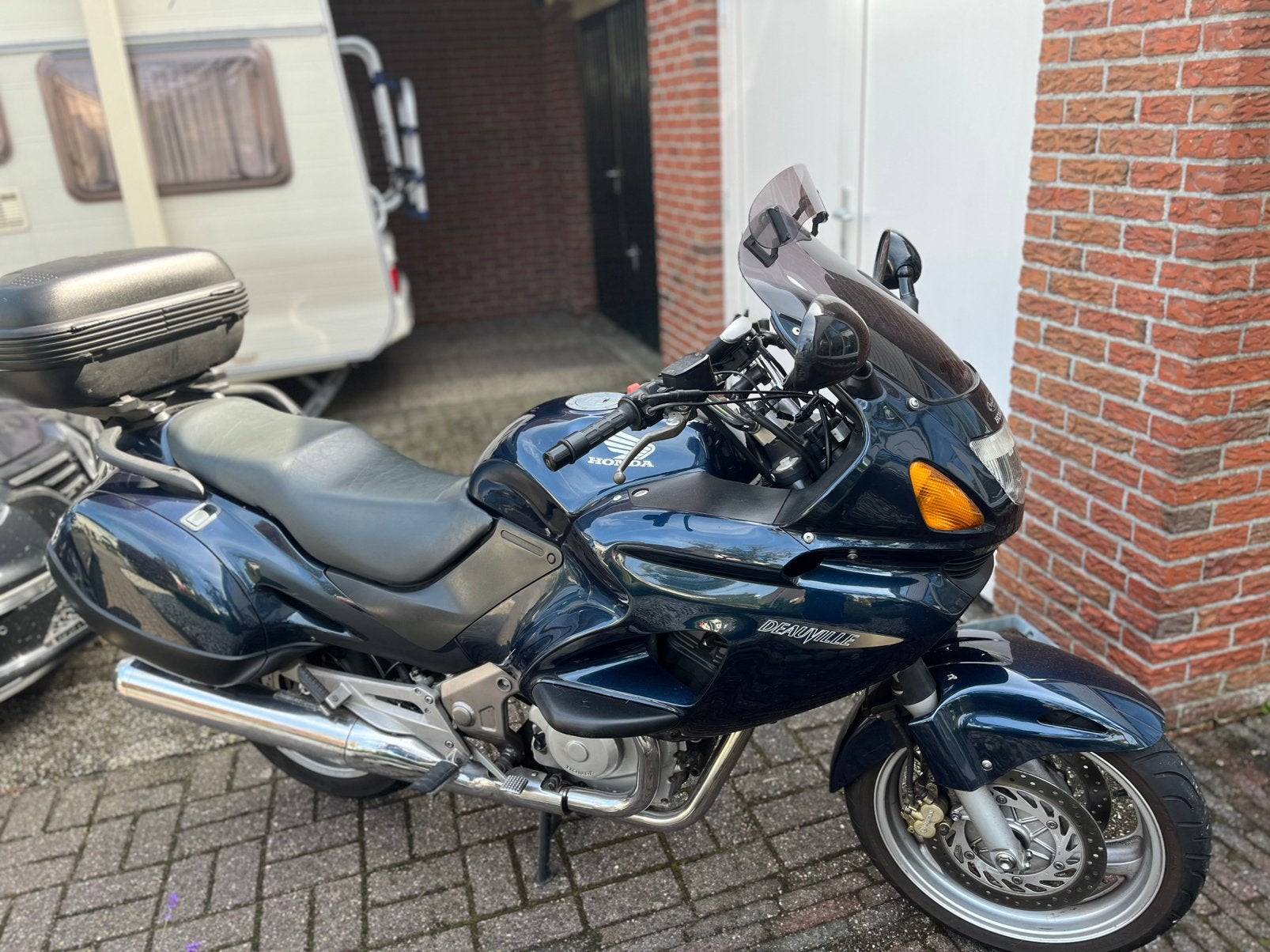 Honda Deauville 2001 incl. Navigatie, topkoffer, enz., Motoren, Motoren | Honda, Particulier, Toermotor