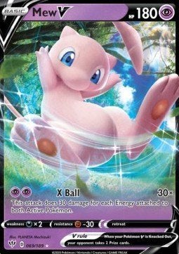 Mew V – 069/189 – Darkness Ablaze – NM, Hobby en Vrije tijd, Ophalen of Verzenden, Nieuw, Losse kaart
