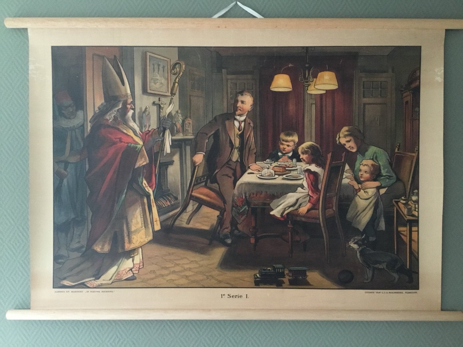 Schoolplaat poster Sinterklaas en Zwarte Piet, Ophalen of Verzenden, Nieuw