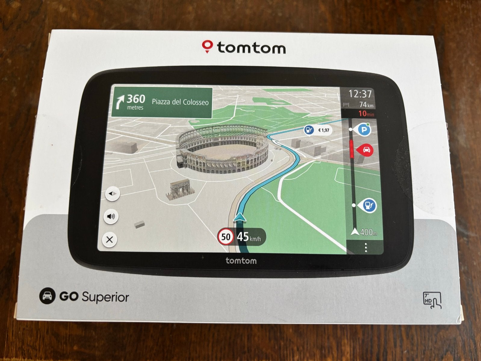 TomTom GO Superior 7 inch navigatiesysteem met hoes, Ophalen, Zo goed als nieuw