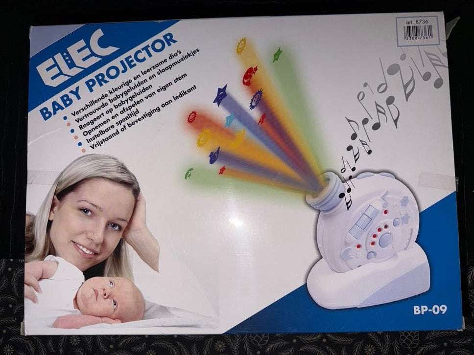 ELEC Baby Projector met Licht en Geluid, Ophalen of Verzenden, Gebruikt, Overige typen, Met licht