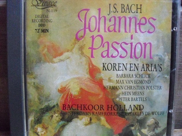 J.S. Bach - Bachkoor Holland "Johannes Passion" CD, Ophalen of Verzenden, Zo goed als nieuw, Oratorium, Barok