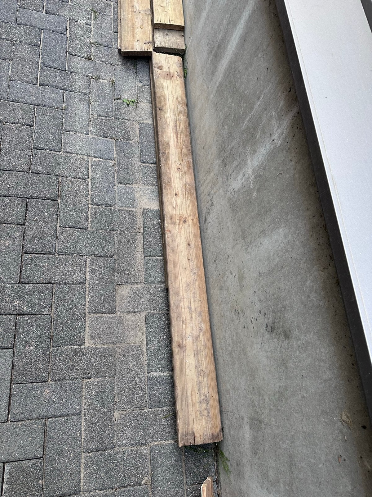Partij Grenen vlonderplanken - Gebruikt maar in goede staat, Tuin en Terras, Terrasdelen en Vlonders, Ophalen, Gebruikt, Hout