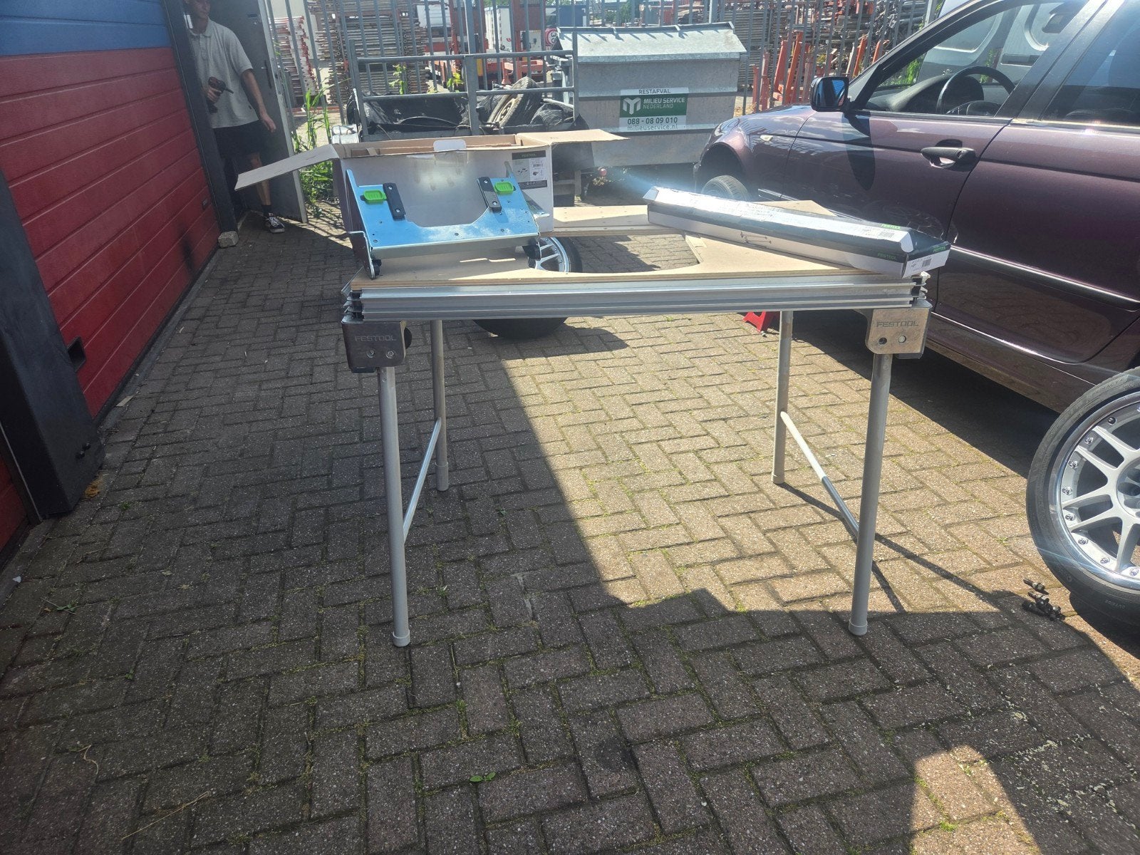 festool tafel met adapterplaat en cross brace, Ophalen, Zo goed als nieuw, Overige typen