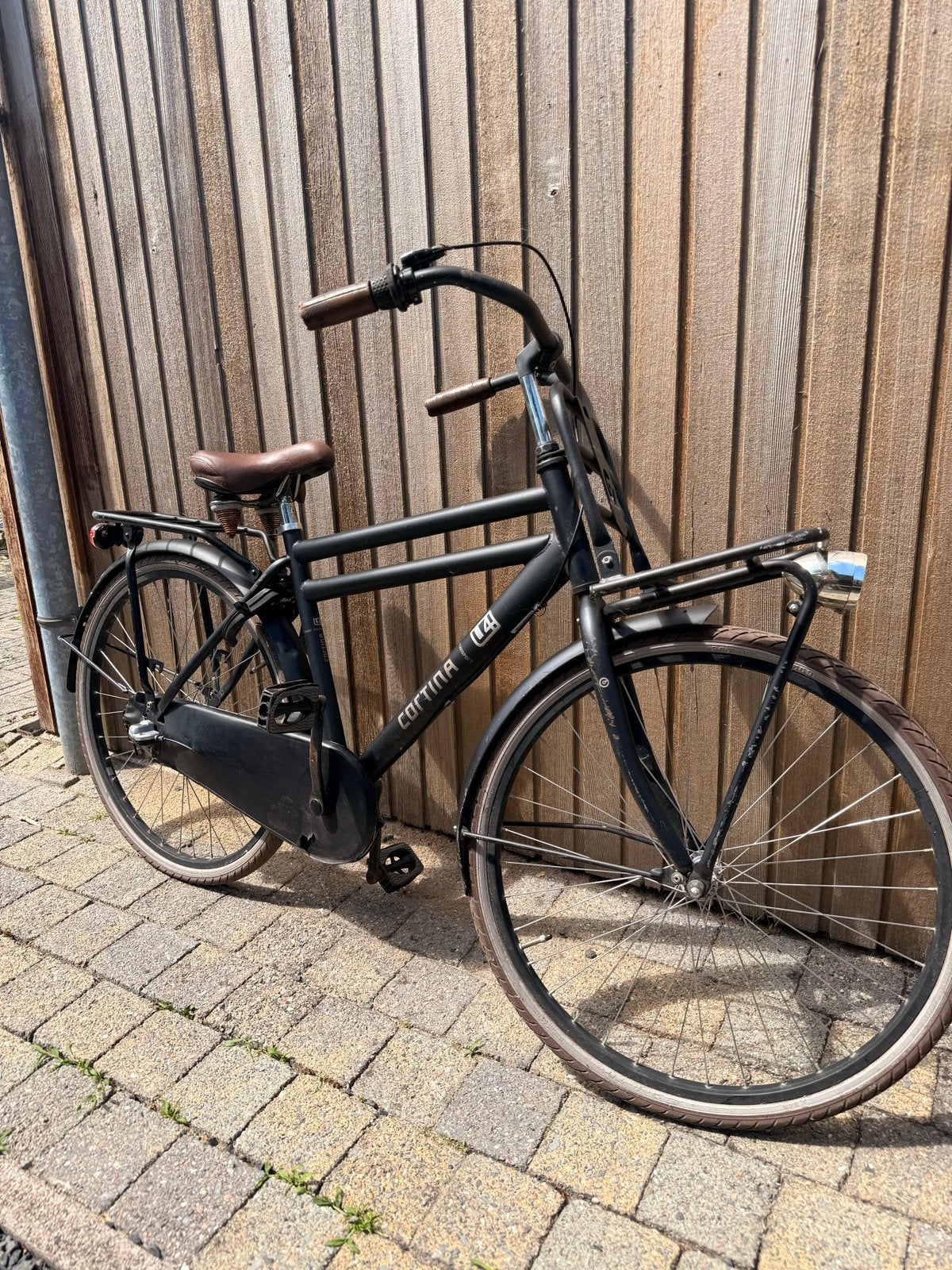 Cortina U4 Transportfiets – 24 inch – Mat Zwart, Fietsen en Brommers, Fietsen | Jongens, Ophalen, Gebruikt, 24 inch, Versnellingen