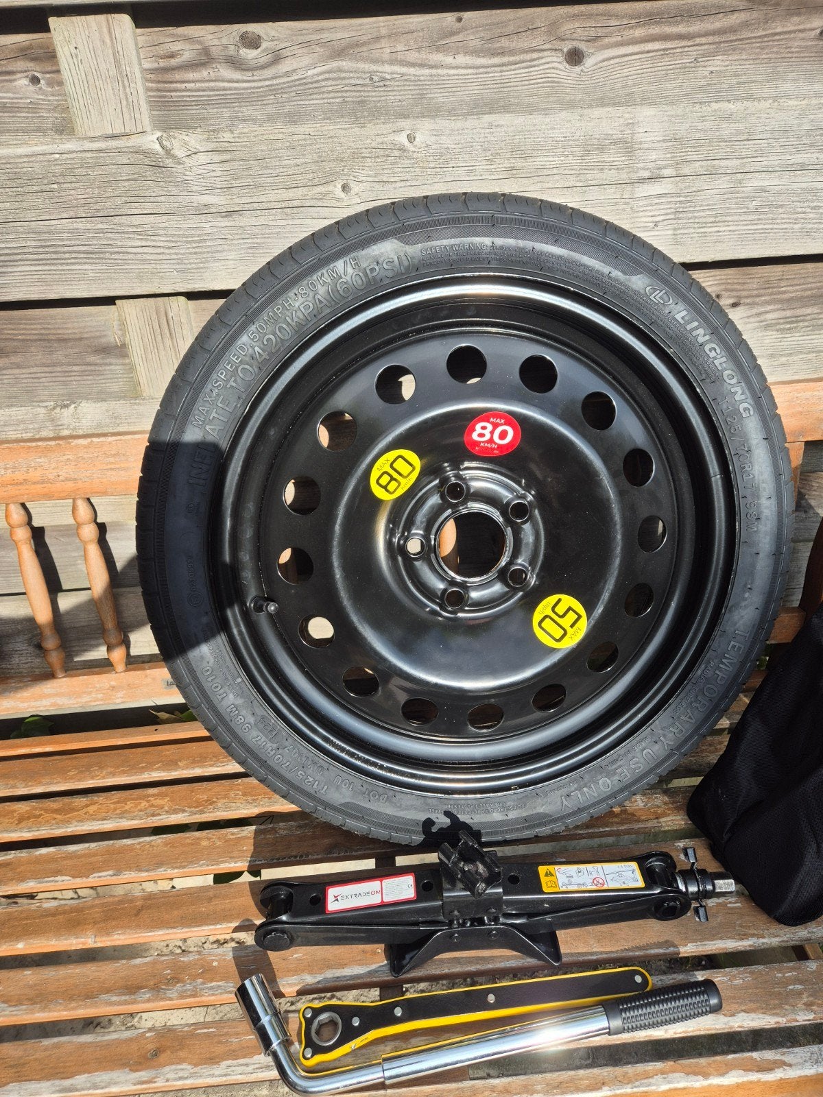 Nieuw reservewiel 17 inch ford Puma met krik en wielsleutel, Banden en Velgen, Nieuw, 17 inch, Ophalen of Verzenden