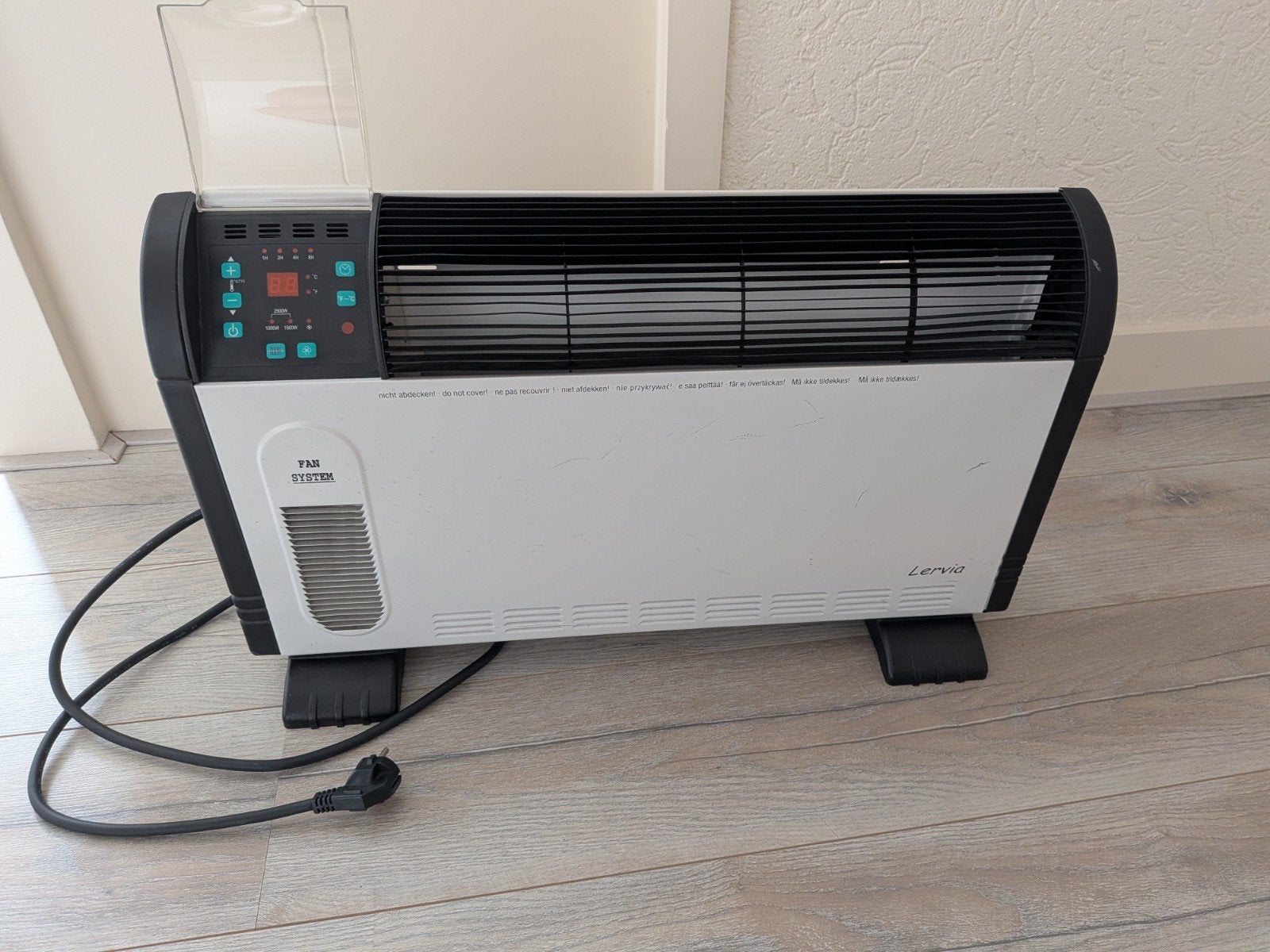 Elektrische kachel met thermostaat en ventilator, Ophalen, 30 tot 80 cm, Gebruikt, Kachel