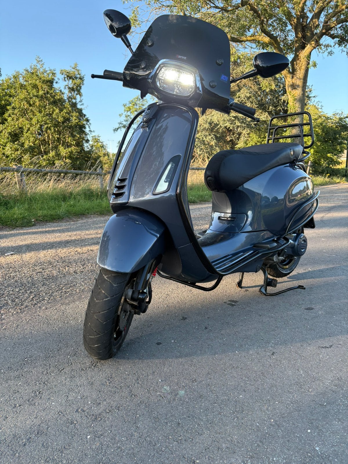 Vespa Sprint Storm Bay Blue | E5 | Snor | 2023 | 1e eigenaar, Ophalen, Overige modellen, Zo goed als nieuw, Benzine