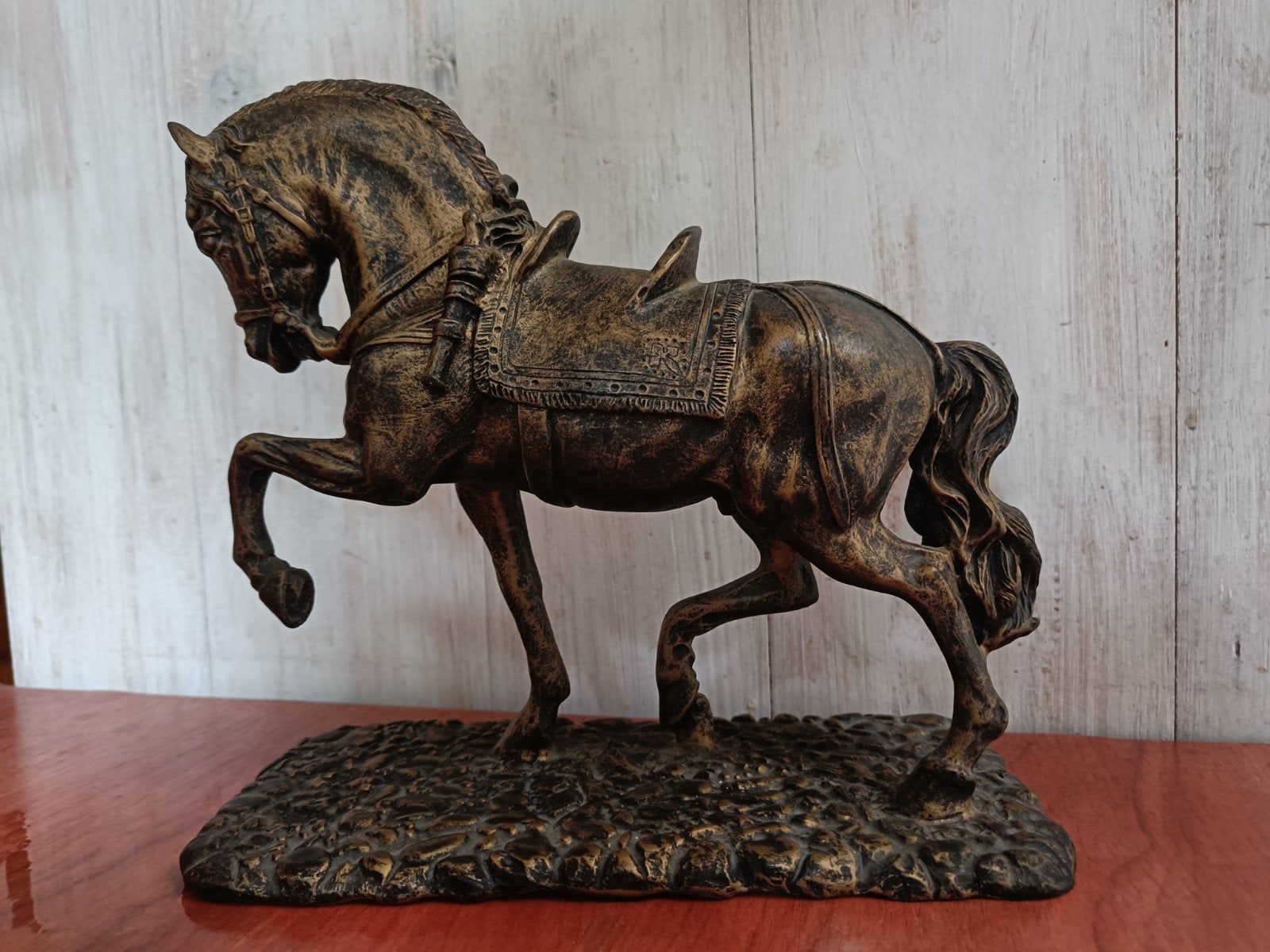Beeld paard barok spaans 22 cm, Ophalen of Verzenden